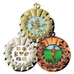 Wreath Medal with Coloured Centre