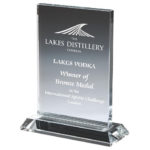 Clear Glass Rectangular Stand