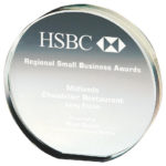 Round Crystal Corporate Award