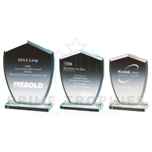 Clear Glass Shield Award