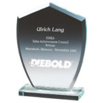 Clear Glass Shield Award