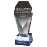 Crystal Award with Blue Tint