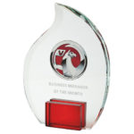 Crystal Flame Award with Colour Stand for Colour Print