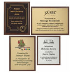 Wood Plaque Award with Colour Laminate Front