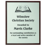 Wood Plaque Award with Colour Laminate Front