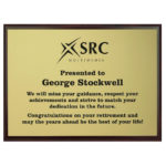 Wood Plaque Award with Colour Laminate Front