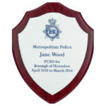 Wood Shield Award with Colour Laminate Front