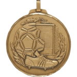 70mm Quality Boot & Goal Football Medal