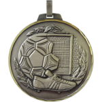 70mm Quality Boot & Goal Football Medal