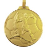 70mm Quality Slide Tackle Football Medal