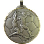 70mm Quality Slide Tackle Football Medal