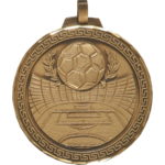 70mm Quality Football Stadium Wreath Medal