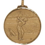 70mm Quality Golfer Medal