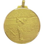 70mm Quality Golfer Medal