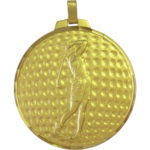 70mm Quality Female Golfer Medal