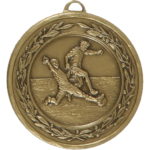 50mm Economy Laurel Wreath Slide Tackle Football Medal