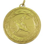 50mm Economy Laurel Wreath Slide Tackle Football Medal