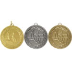 50mm Economy Laurel Wreath Female Football Medal