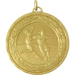 50mm Economy Laurel Wreath Female Football Medal