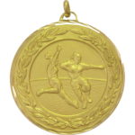 50mm Laurel Wreath Ladies Football Medal