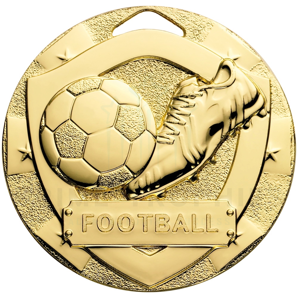 Football Boot & Ball Shield Medal