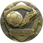 Football Boot & Ball Shield Medal