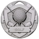 Golf Club & Ball Shield Medal