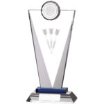 Quality Glass Triangle Darts Trophy