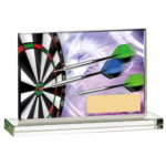 Darts Glass Printed Plaque