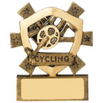 Mini Cycling Shield Trophy