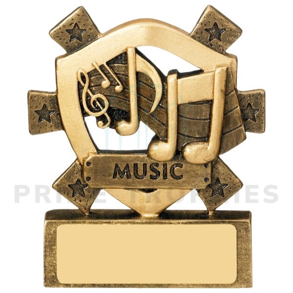 Mini Music Shield Trophy