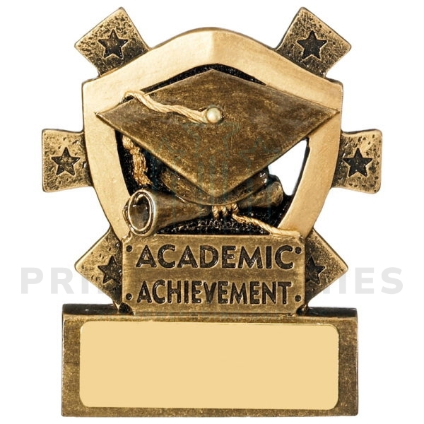 Mini Academic Achievement Shield Trophy