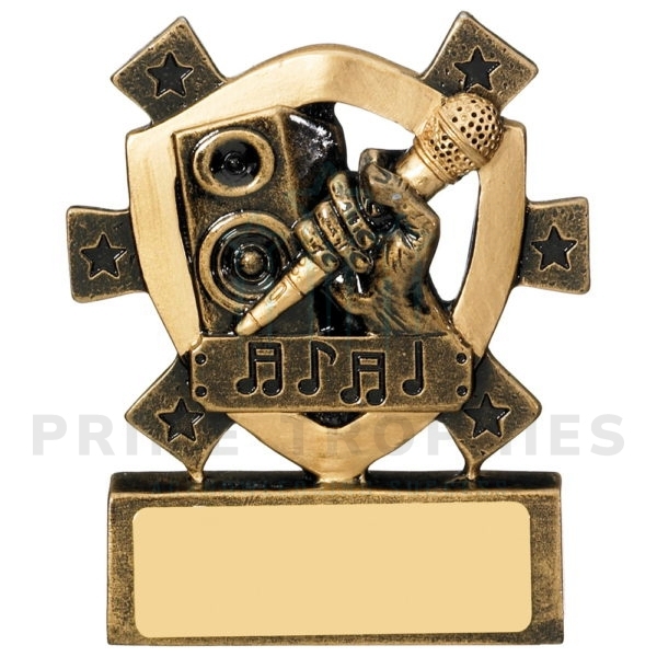 Mini Karaoke Shield Trophy