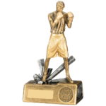 Gold Boxing Figure Trophy