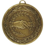 50mm Economy Laurel Wreath Handshake Medal