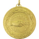 50mm Economy Laurel Wreath Handshake Medal