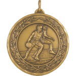 50mm Economy Laurel Wreath Basketball Medal