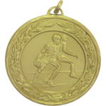 50mm Economy Laurel Wreath Basketball Medal