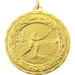 50mm Economy Laurel Wreath Cricket Medal