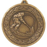 50mm Economy Laurel Wreath Sea Fishing Medal