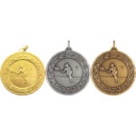 50mm Economy Laurel Wreath Female Tennis Medal