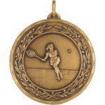 50mm Economy Laurel Wreath Female Tennis Medal