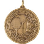 50mm Economy Laurel Wreath Badminton Medal