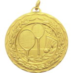 50mm Economy Laurel Wreath Badminton Medal