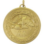 50mm Economy Laurel Wreath Clay Pigeon Shooting Medal