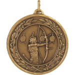 50mm Economy Laurel Wreath Archery Medal