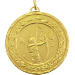 50mm Economy Laurel Wreath Archery Medal