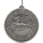 50mm Economy Laurel Wreath Female Swimmer Medal