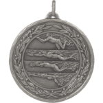 50mm Economy Laurel Wreath Male Swimmer Medal