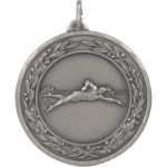 50mm Economy Laurel Wreath Male Swimmer Medal